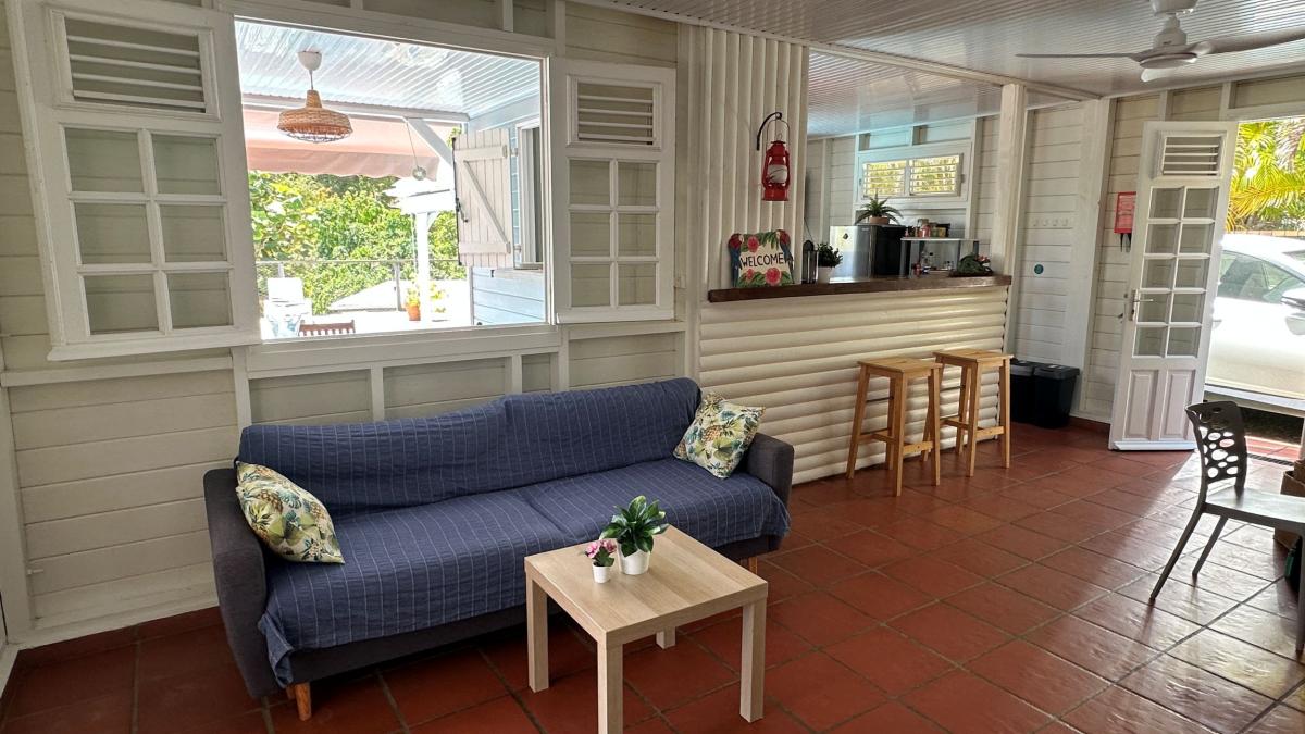 location villa martinique piscine  - salon intérieur